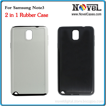 Sublimation Blank 2 in 1 Rubber Phone Case for Note3